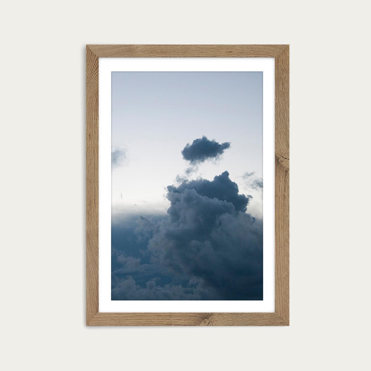 Above The Clouds 2 Art Print Oak Frame – image 1