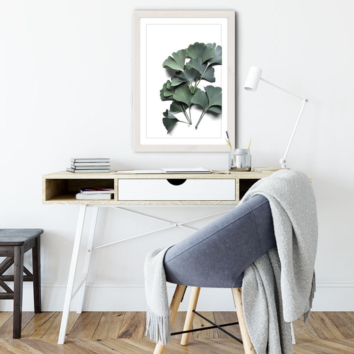 Ginkgo Biloba Art Print White Frame – image 5