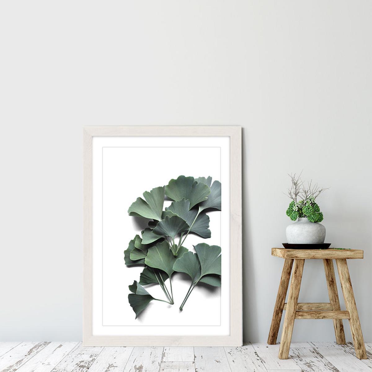 Ginkgo Biloba Art Print White Frame – image 6