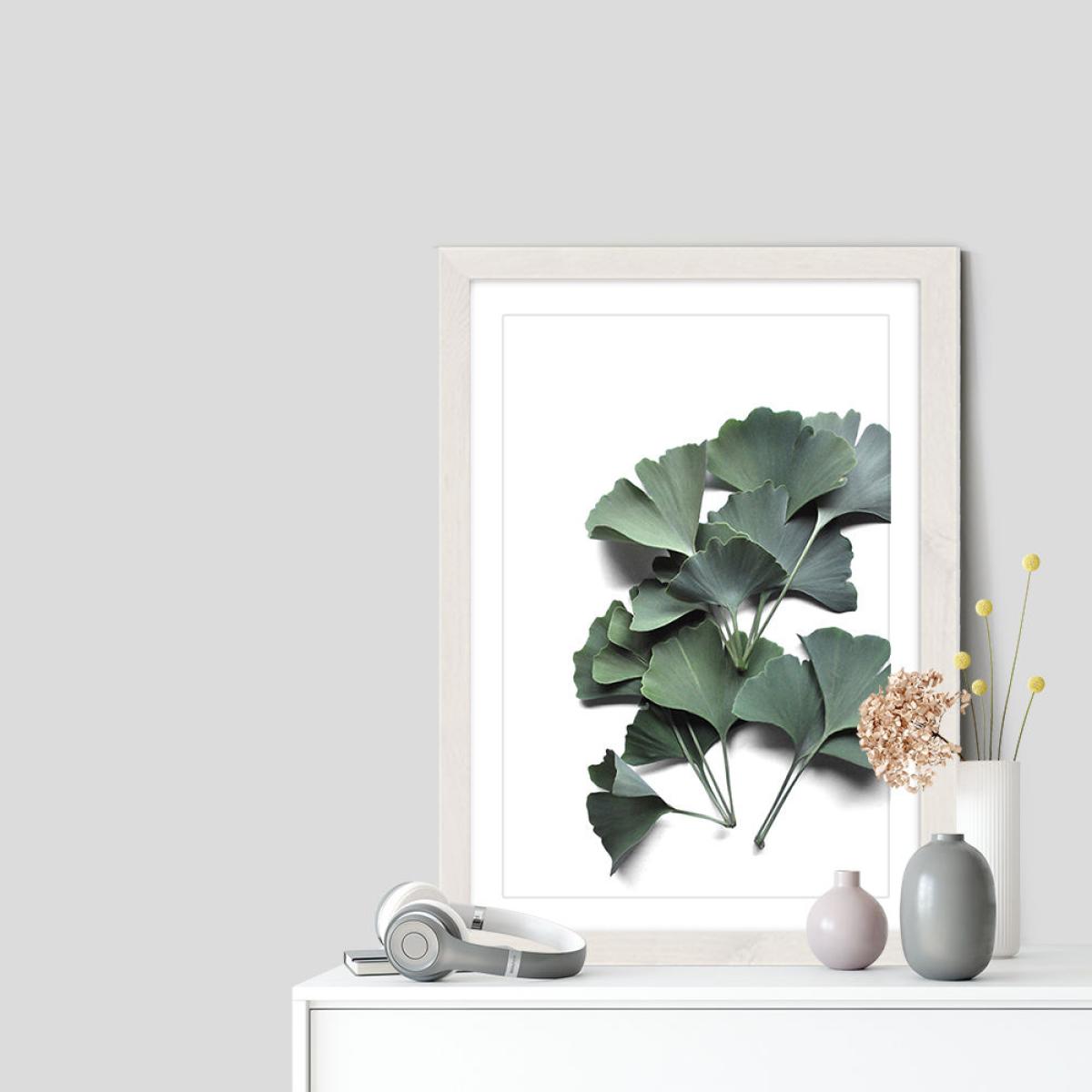 Ginkgo Biloba Art Print White Frame – image 7
