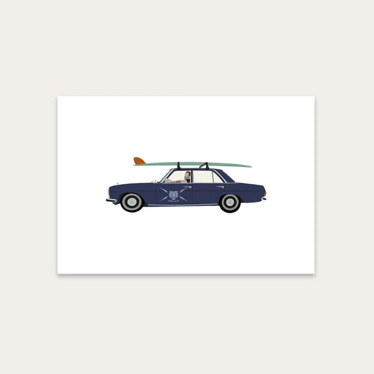 Wavegliders Art Print Unframed