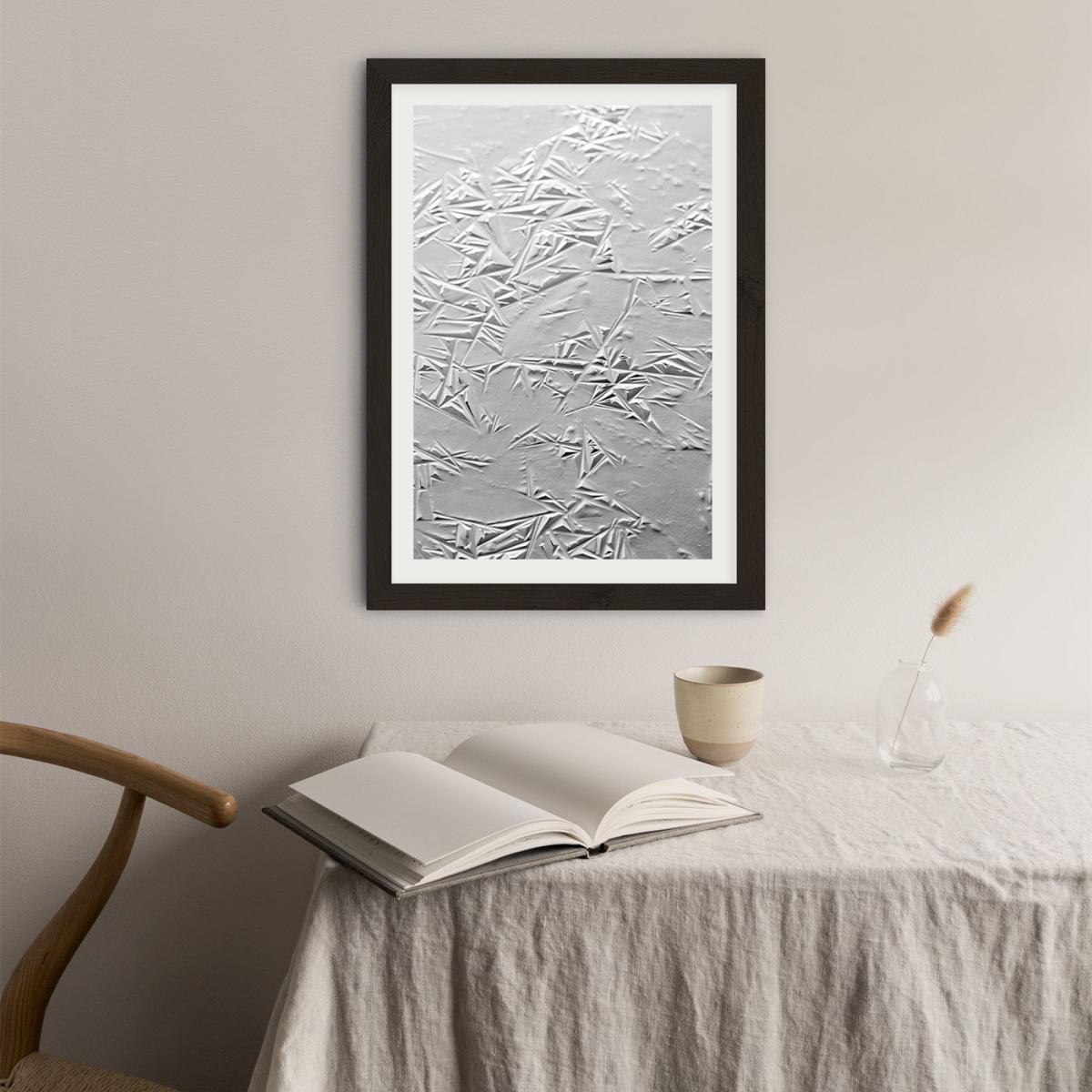 Geometric Winter Art Print Black Frame – image 4