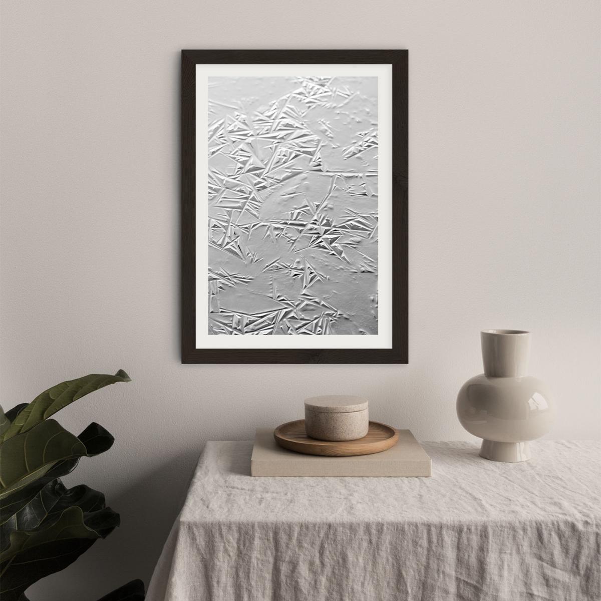 Geometric Winter Art Print Black Frame – image 5
