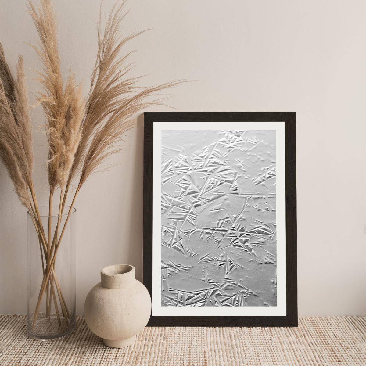 Geometric Winter Art Print Black Frame – image 6