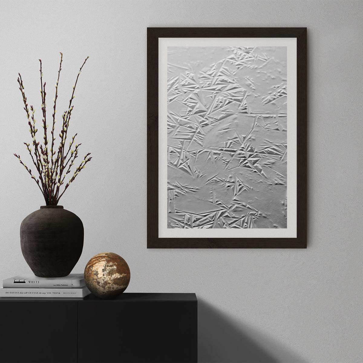 Geometric Winter Art Print Black Frame – image 7