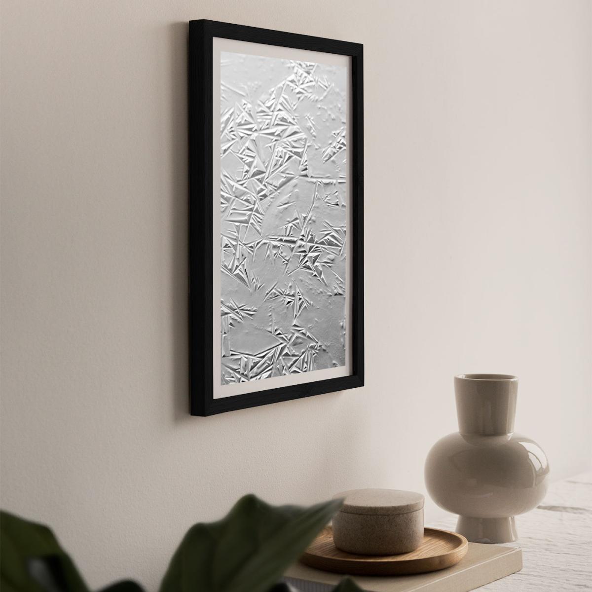Geometric Winter Art Print Black Frame – image 8