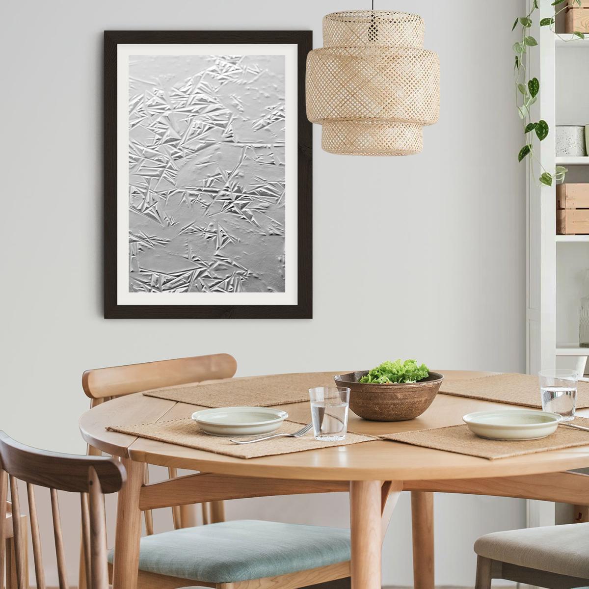 Geometric Winter Art Print Black Frame – image 9