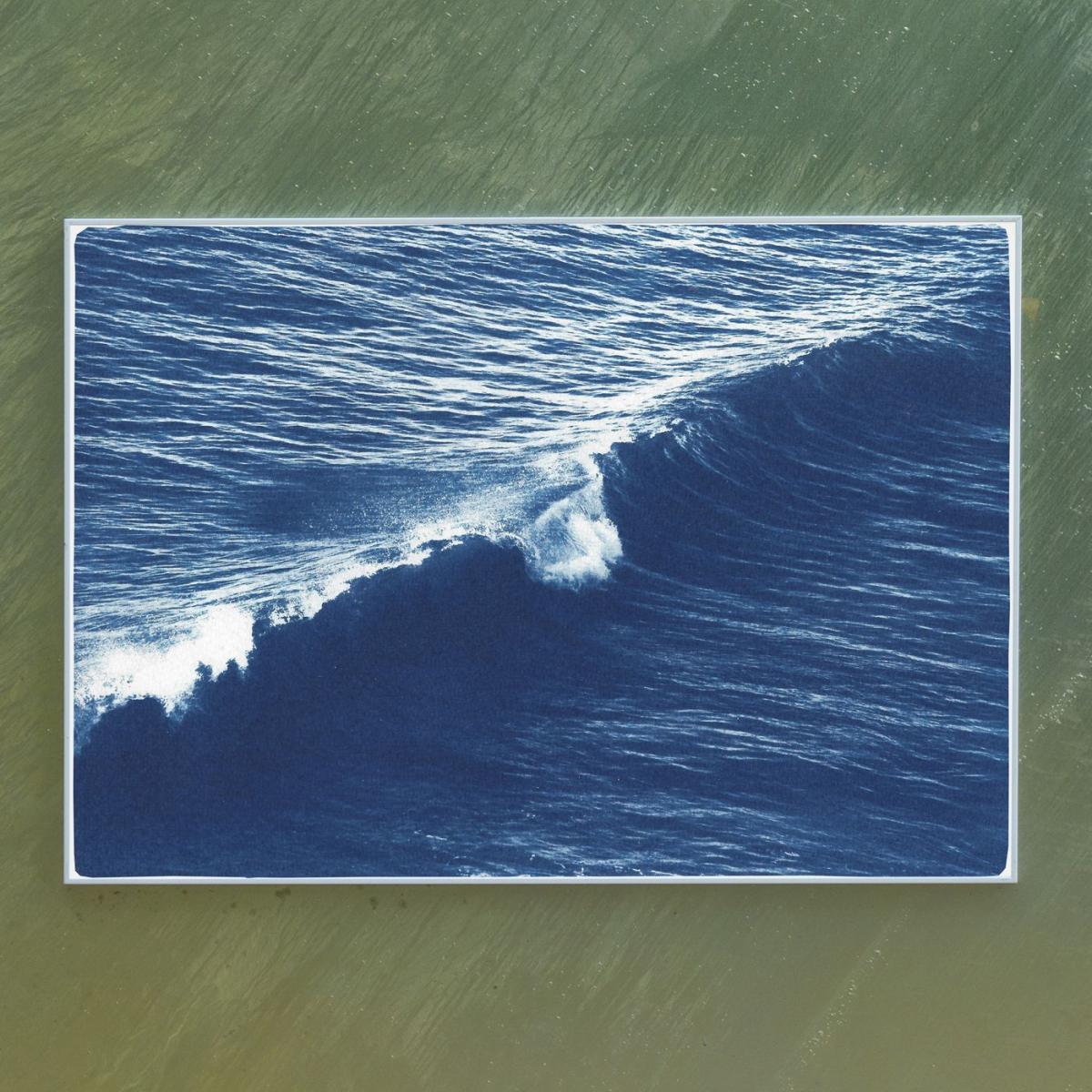 Long Wave in Venice Beach Handmade Cyanotype Art Print – image 4