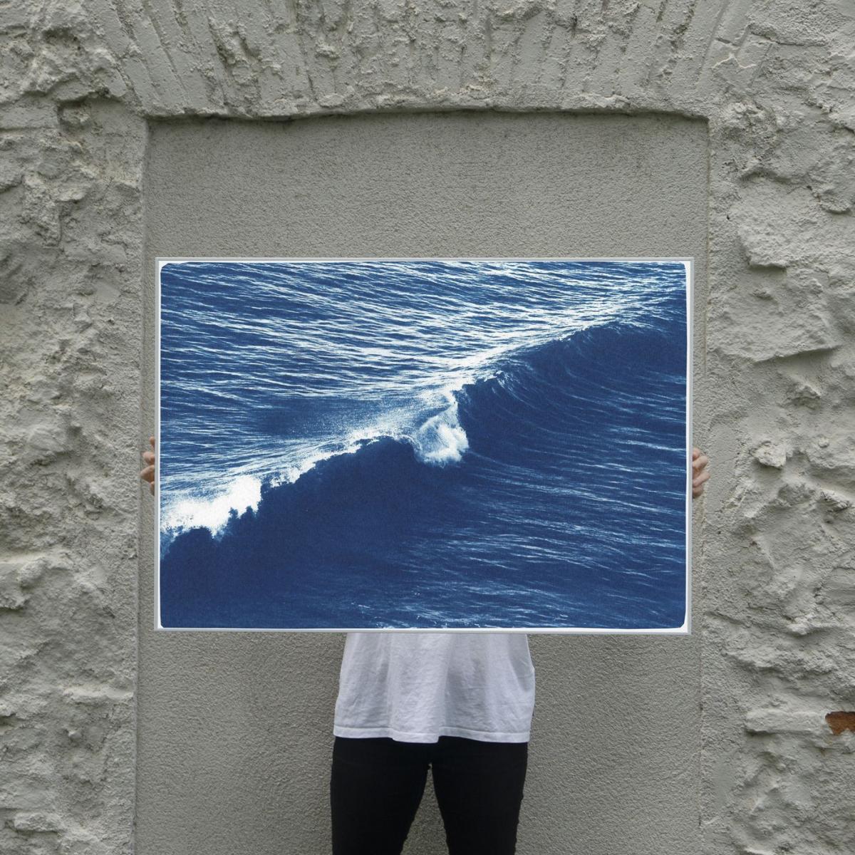 Long Wave in Venice Beach Handmade Cyanotype Art Print – image 6