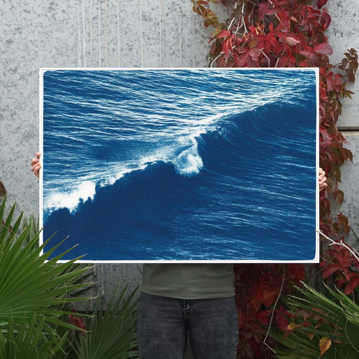 Long Wave in Venice Beach Handmade Cyanotype Art Print – image 7