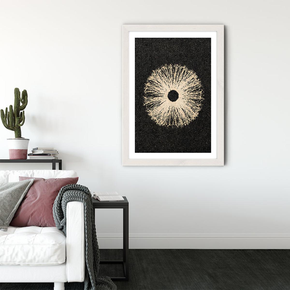 Iris Black Art Print White Frame – image 2