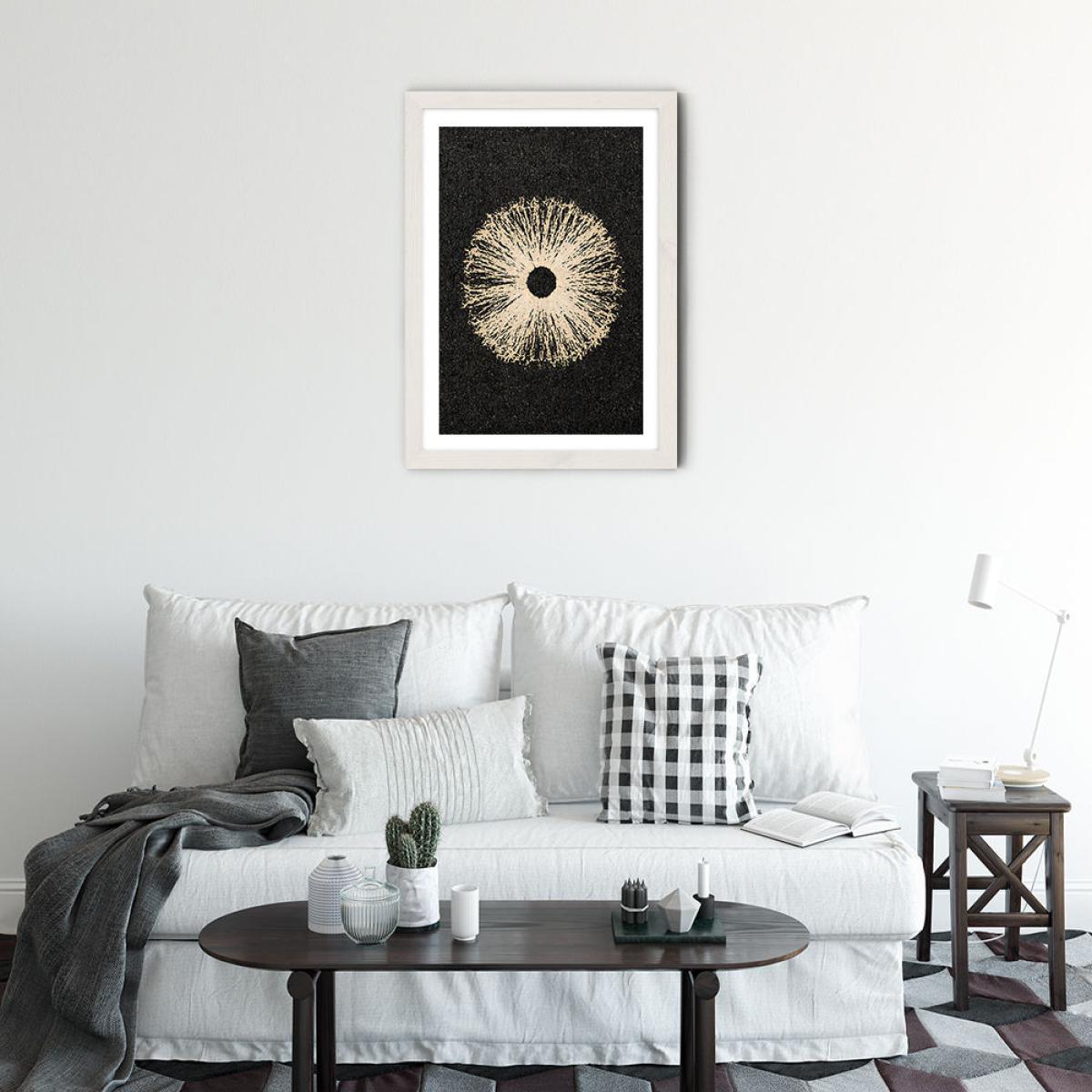 Iris Black Art Print White Frame – image 3