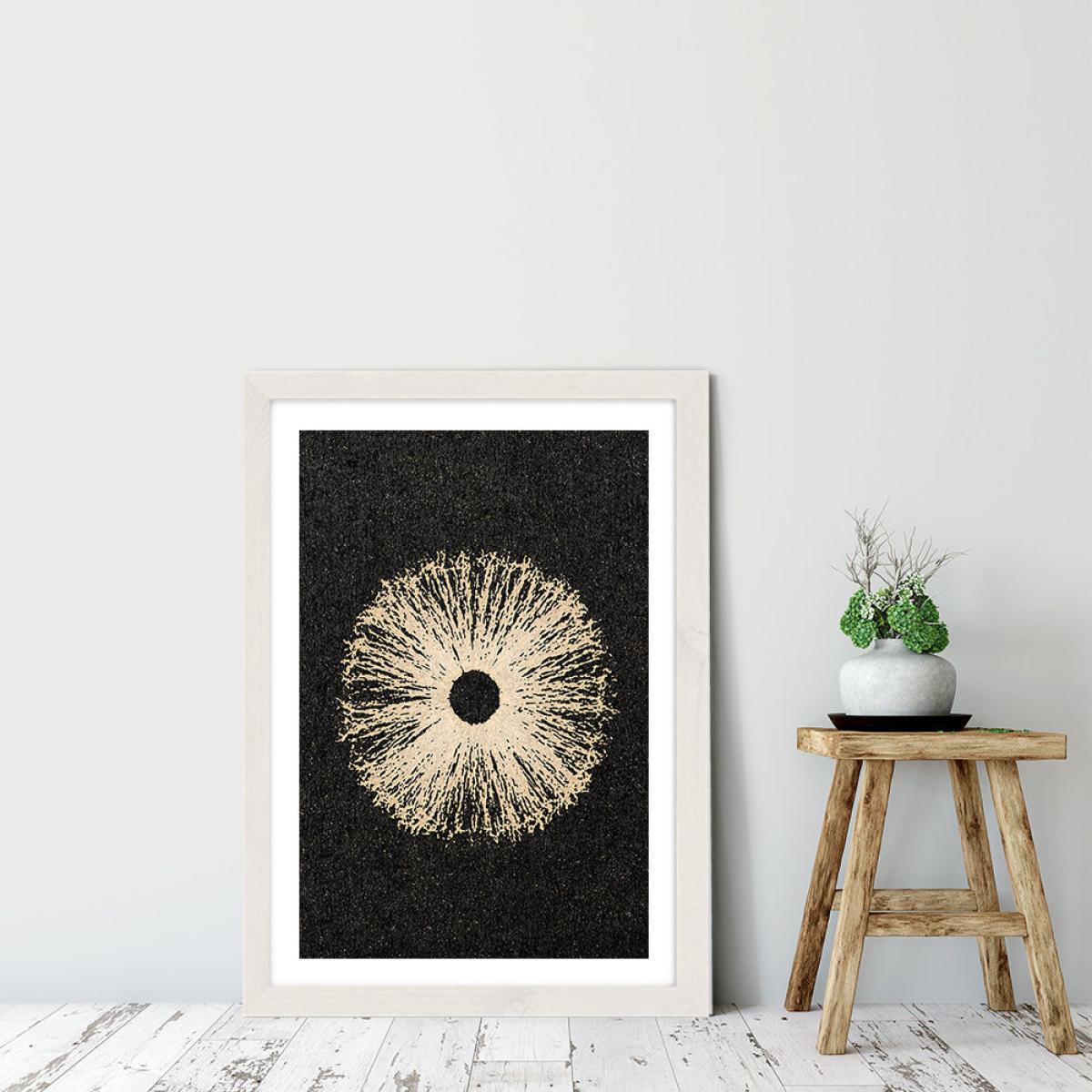 Iris Black Art Print White Frame – image 4
