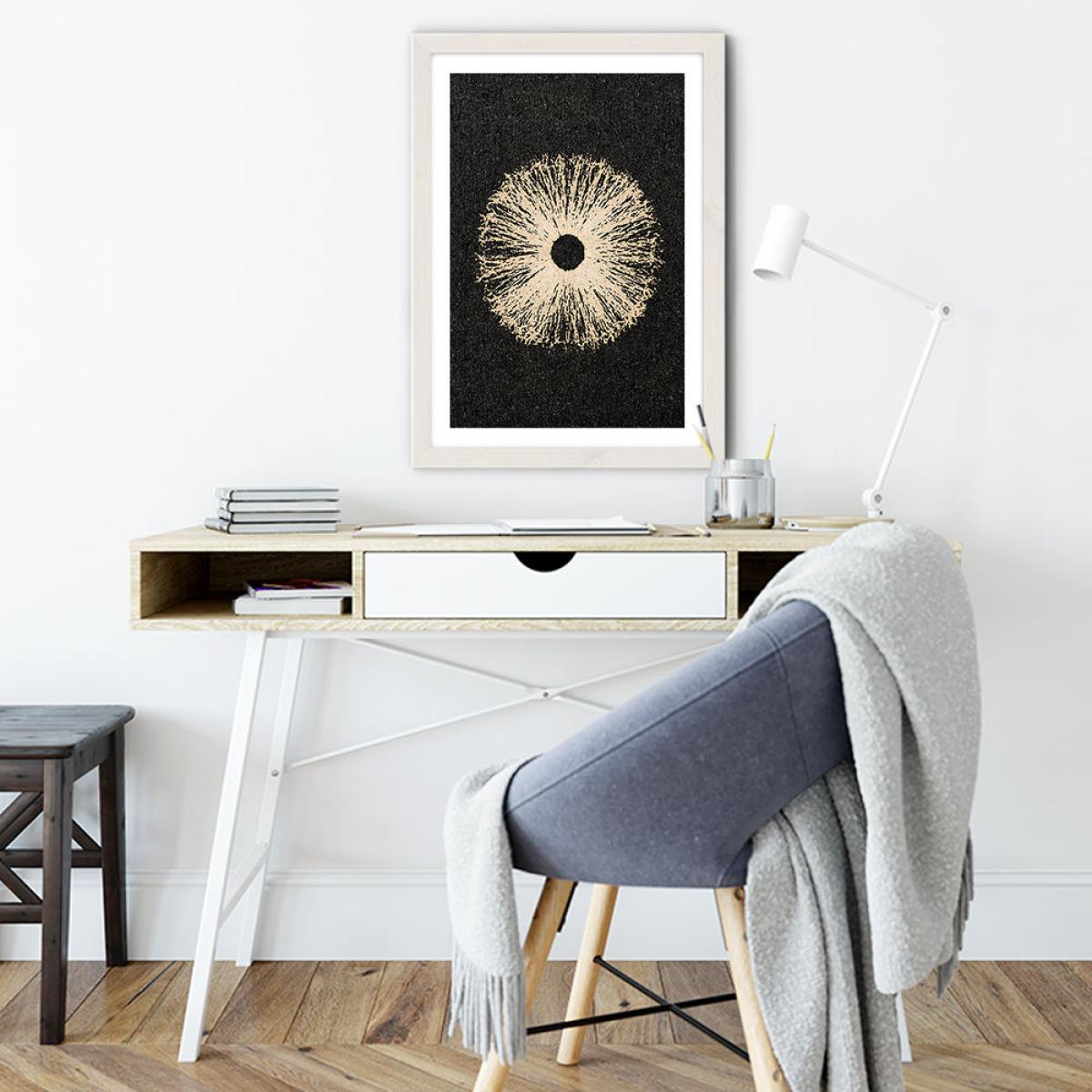 Iris Black Art Print White Frame – image 5