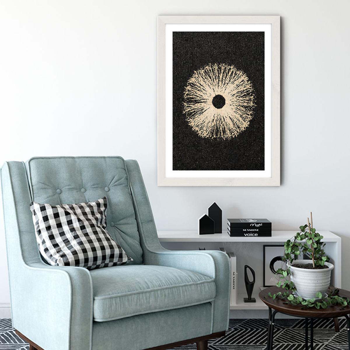 Iris Black Art Print White Frame – image 7
