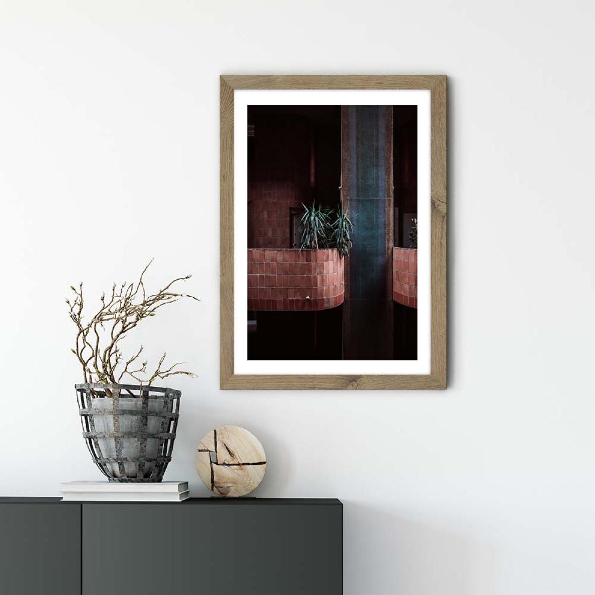 Walden Palms Art Print Oak Frame – image 2