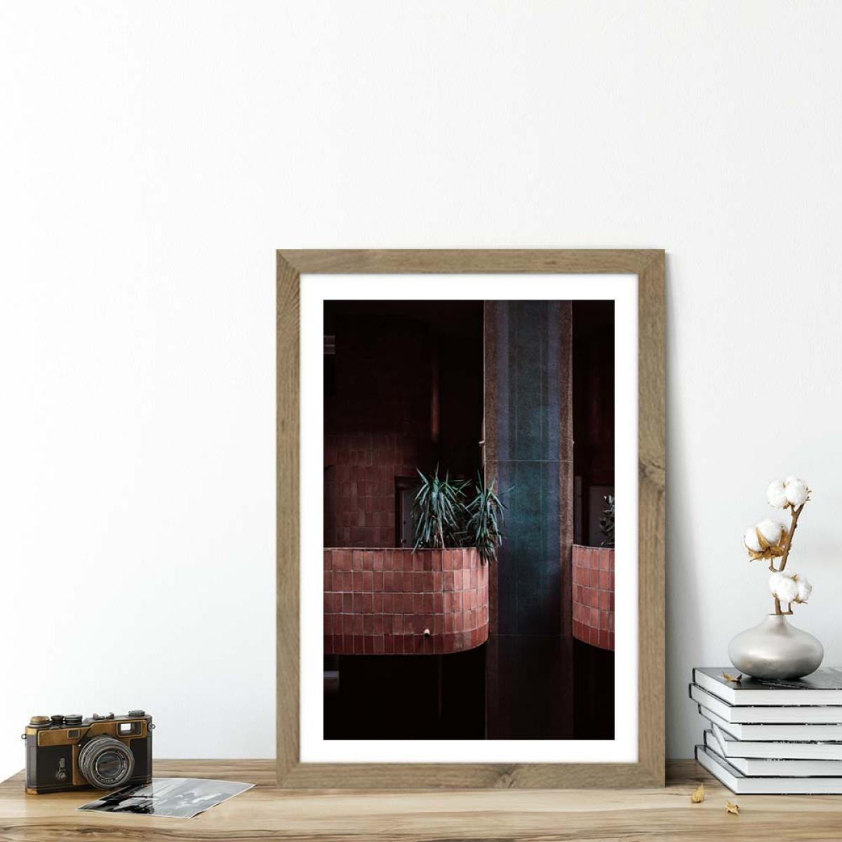 Walden Palms Art Print Oak Frame – image 5