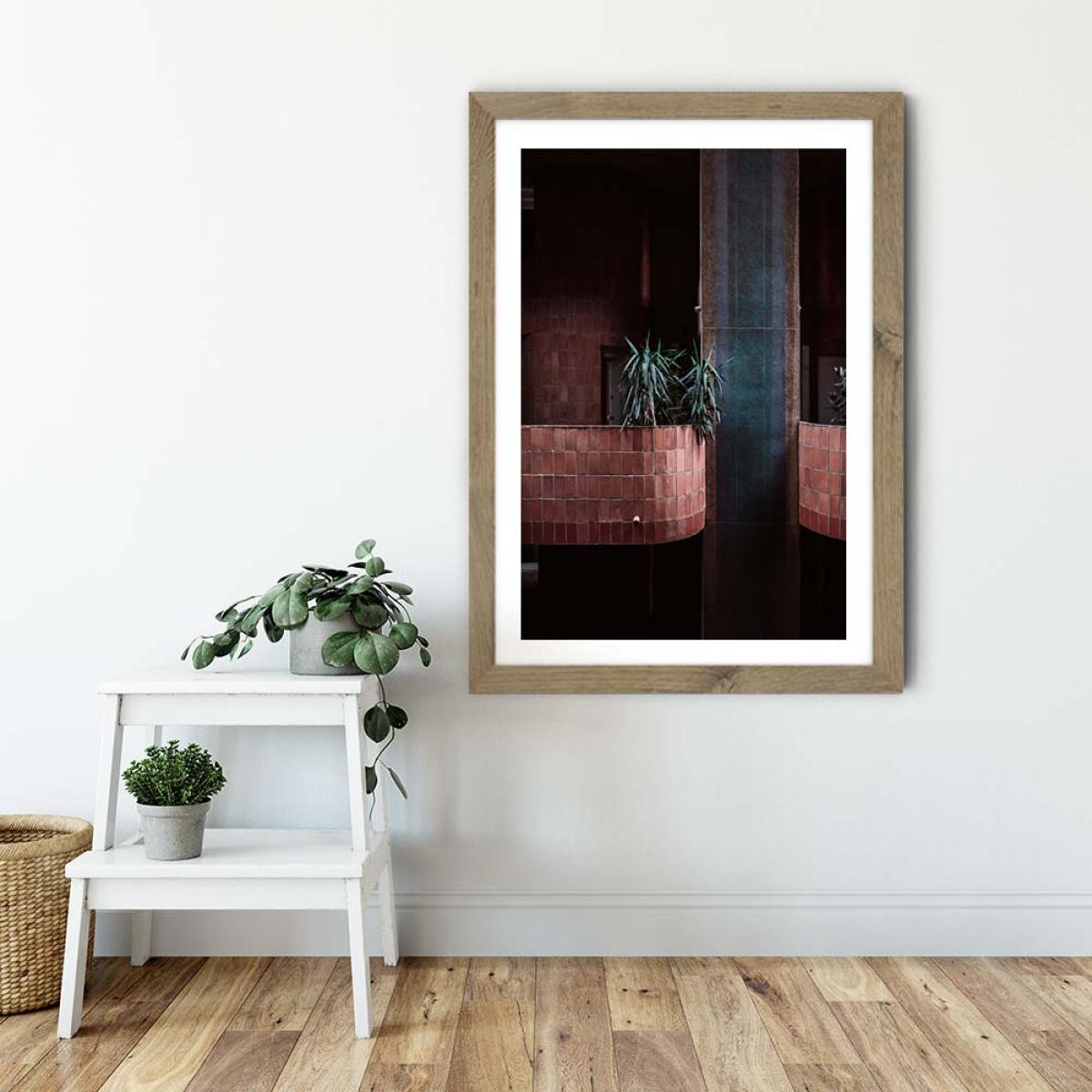 Walden Palms Art Print Oak Frame – image 6