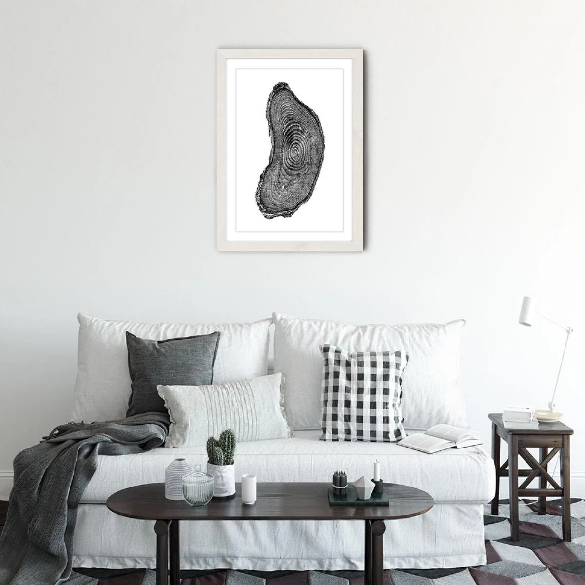Pine Set II Art Print White Frame – image 3