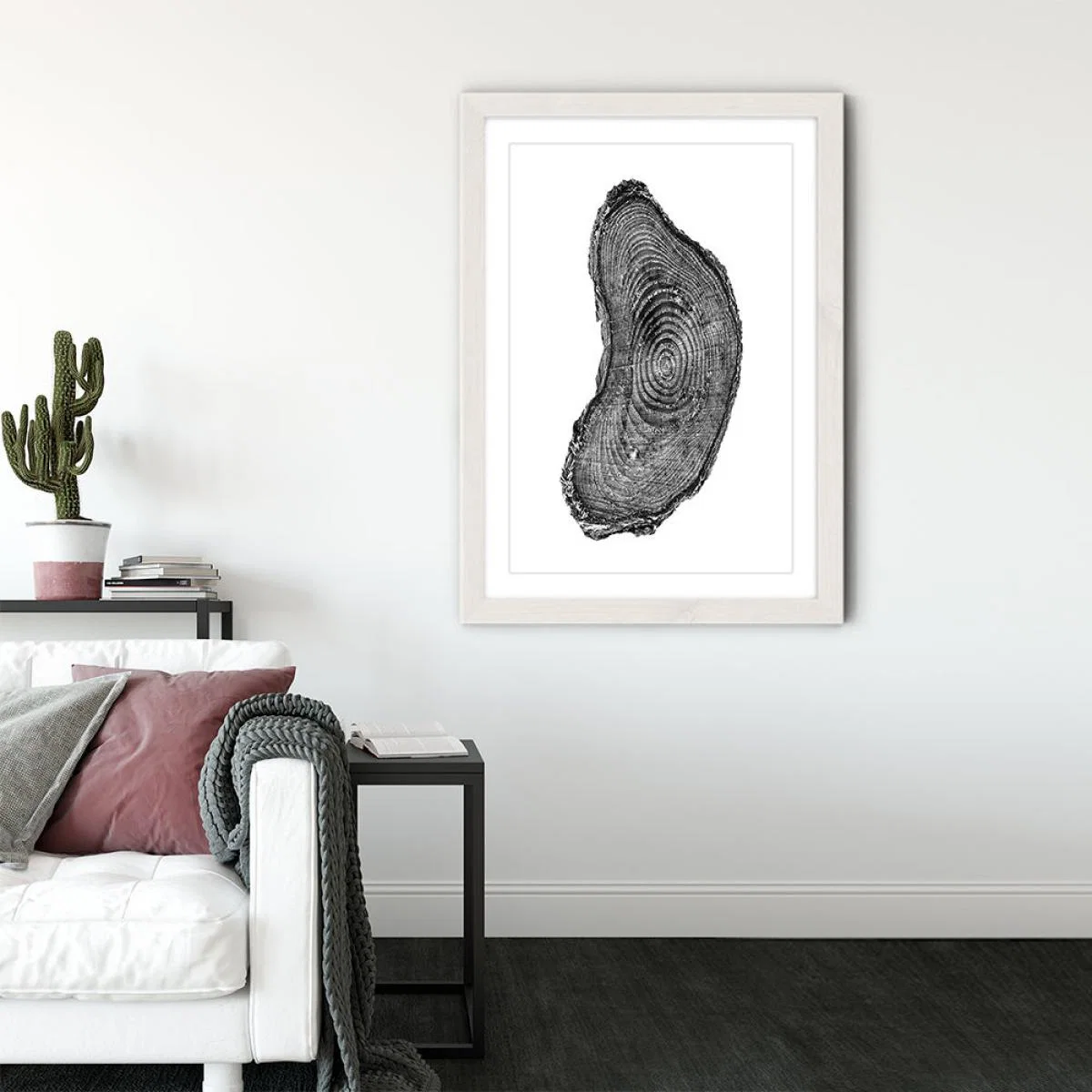 Pine Set II Art Print White Frame – image 4
