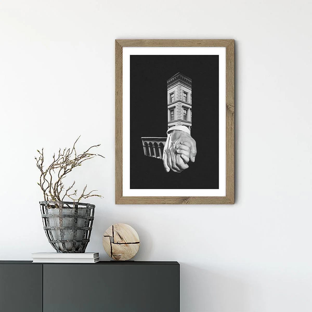 Assisted Living Art Print Oak Frame – image 2