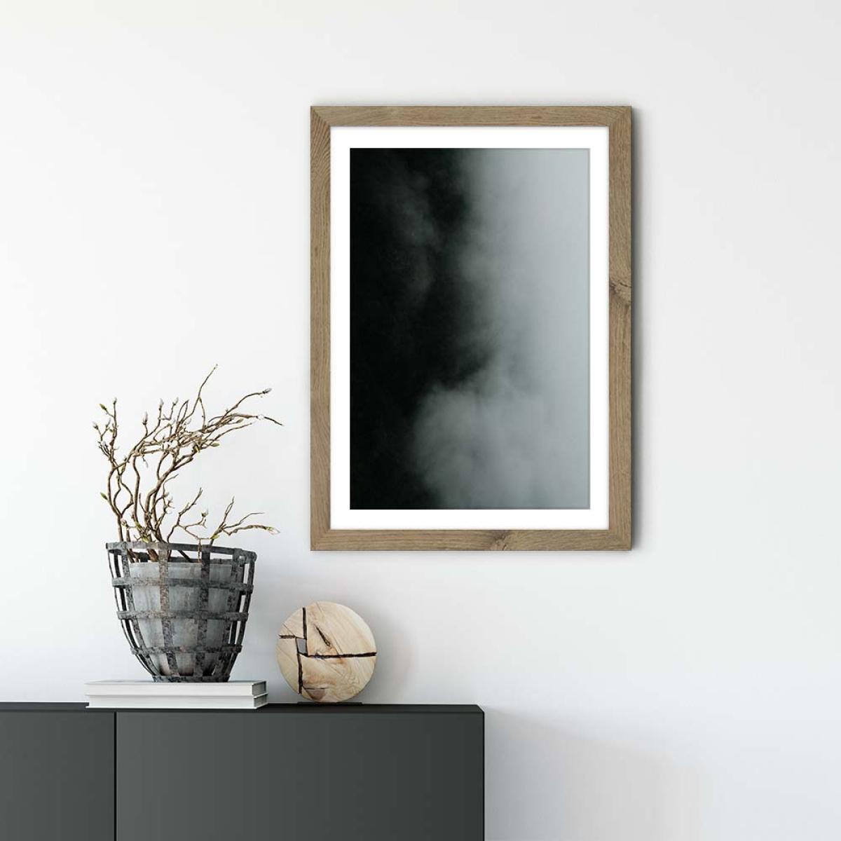 Washed Sky Art Print Oak Frame – image 2