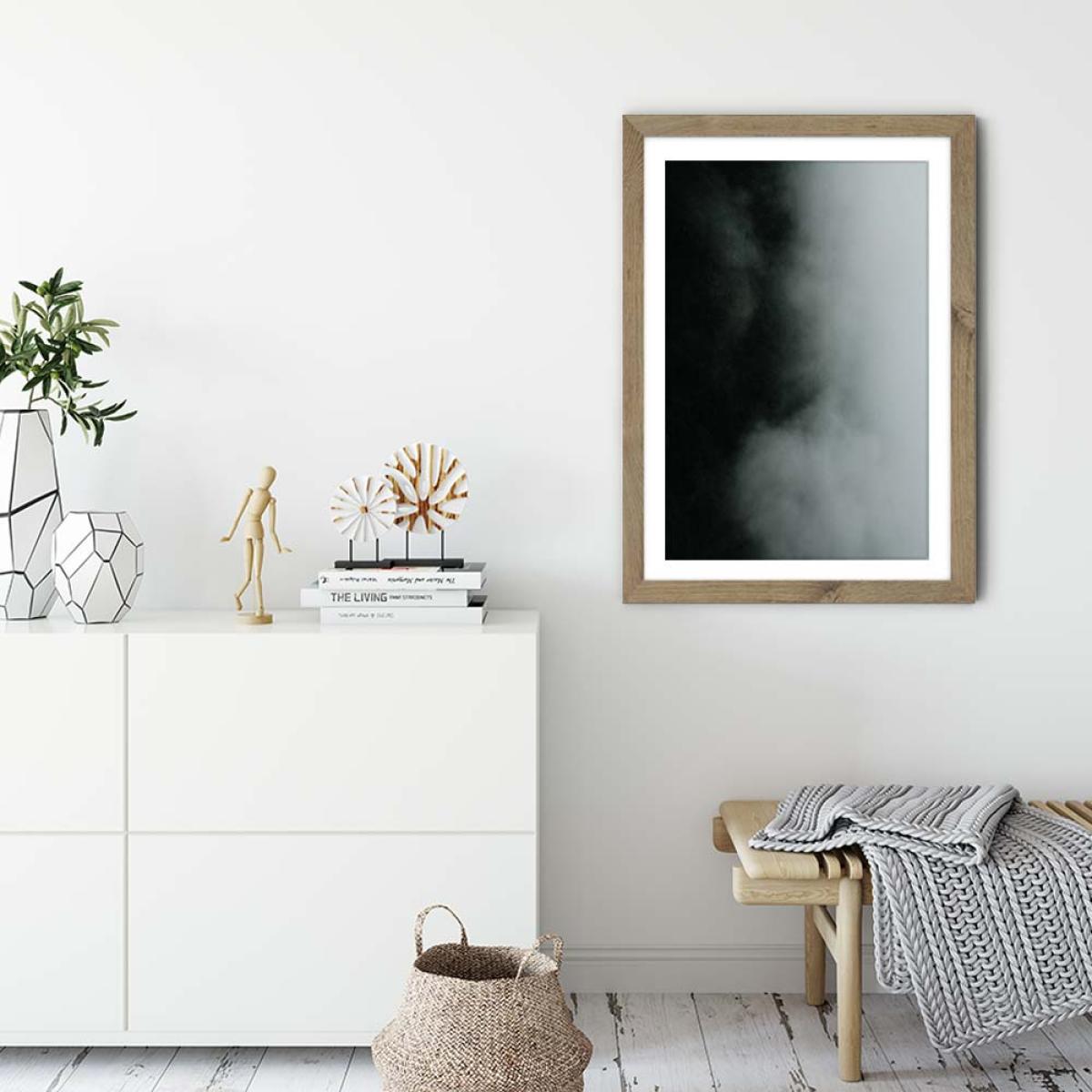 Washed Sky Art Print Oak Frame – image 3