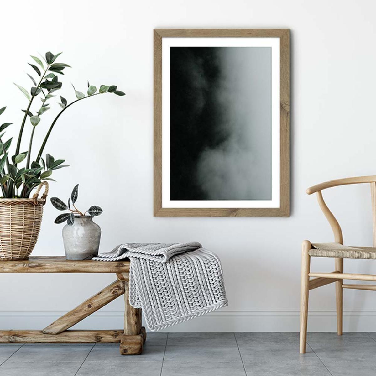 Washed Sky Art Print Oak Frame – image 4