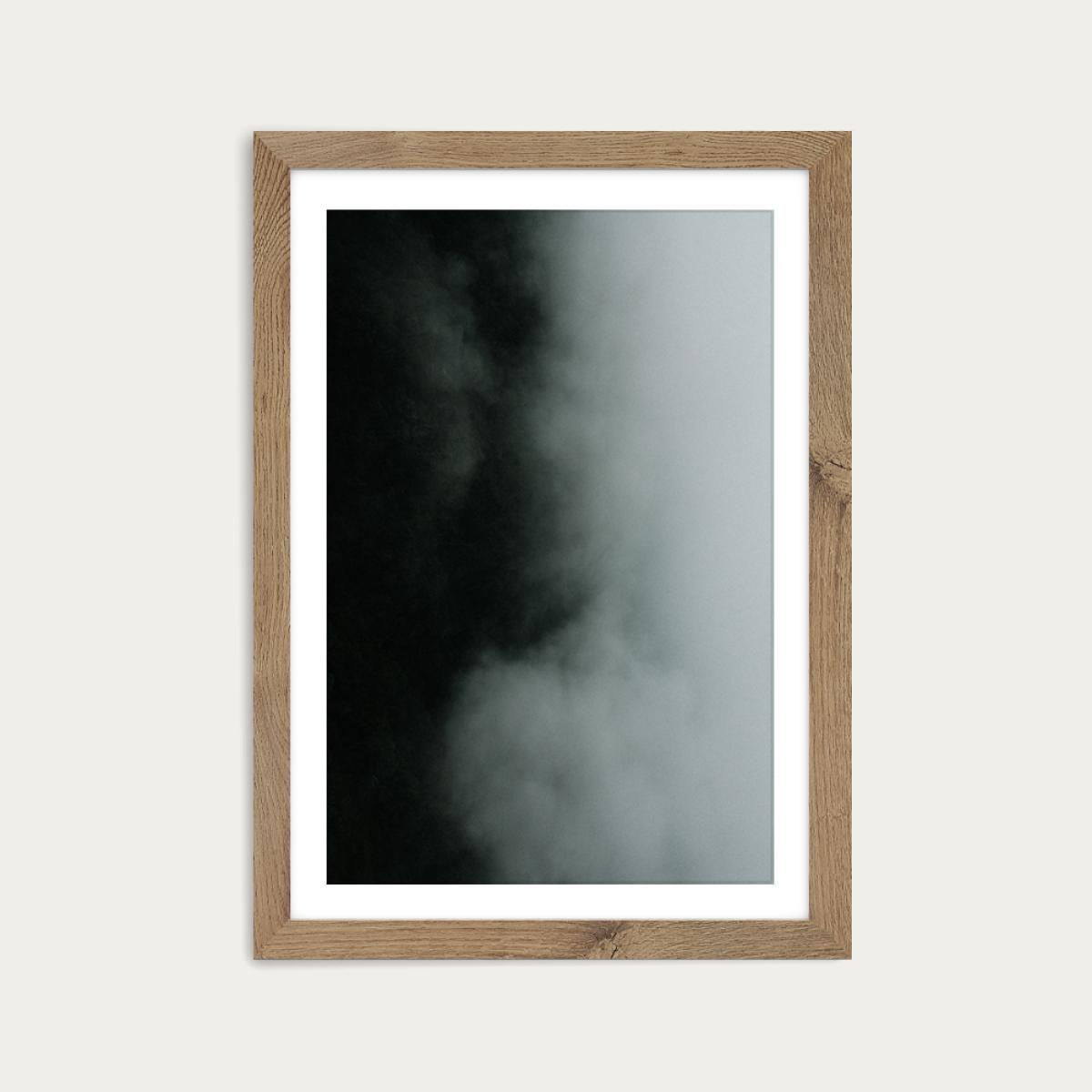 Washed Sky Art Print Oak Frame – image 1