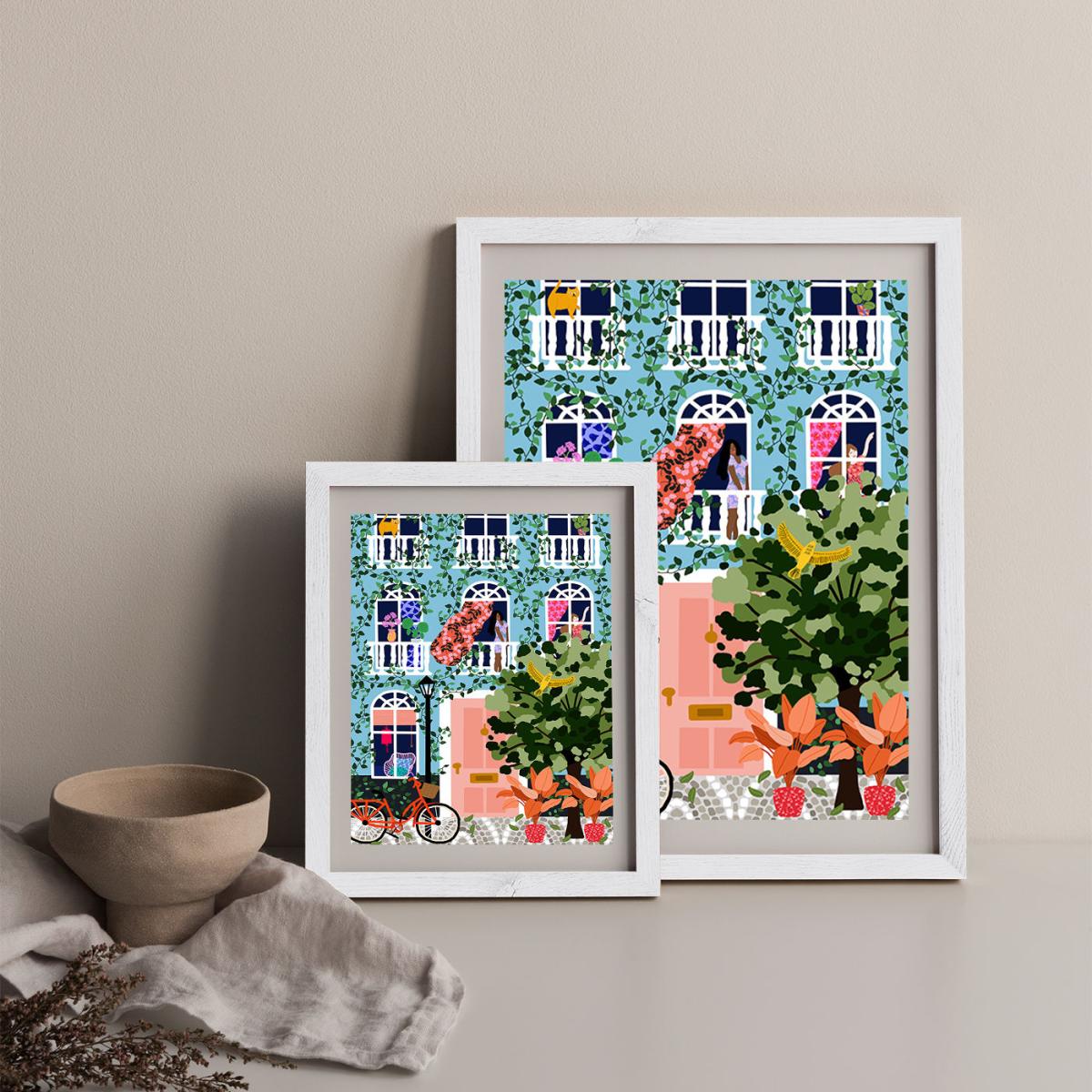 Look At Your Window Art Print White Frame – image 11