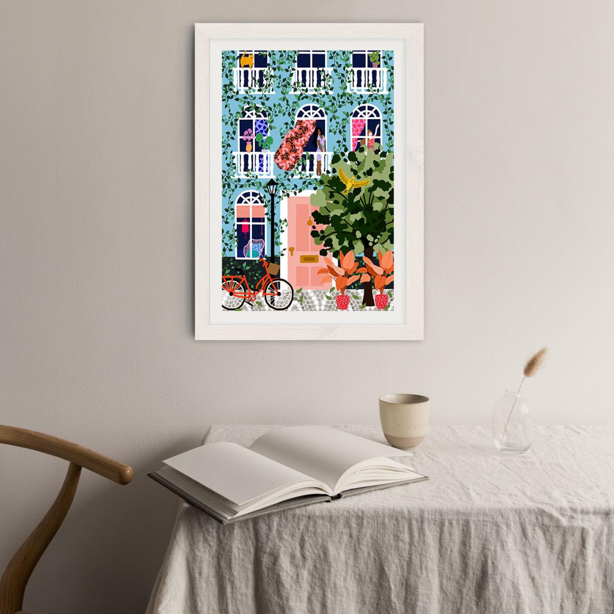 Look At Your Window Art Print White Frame – image 3