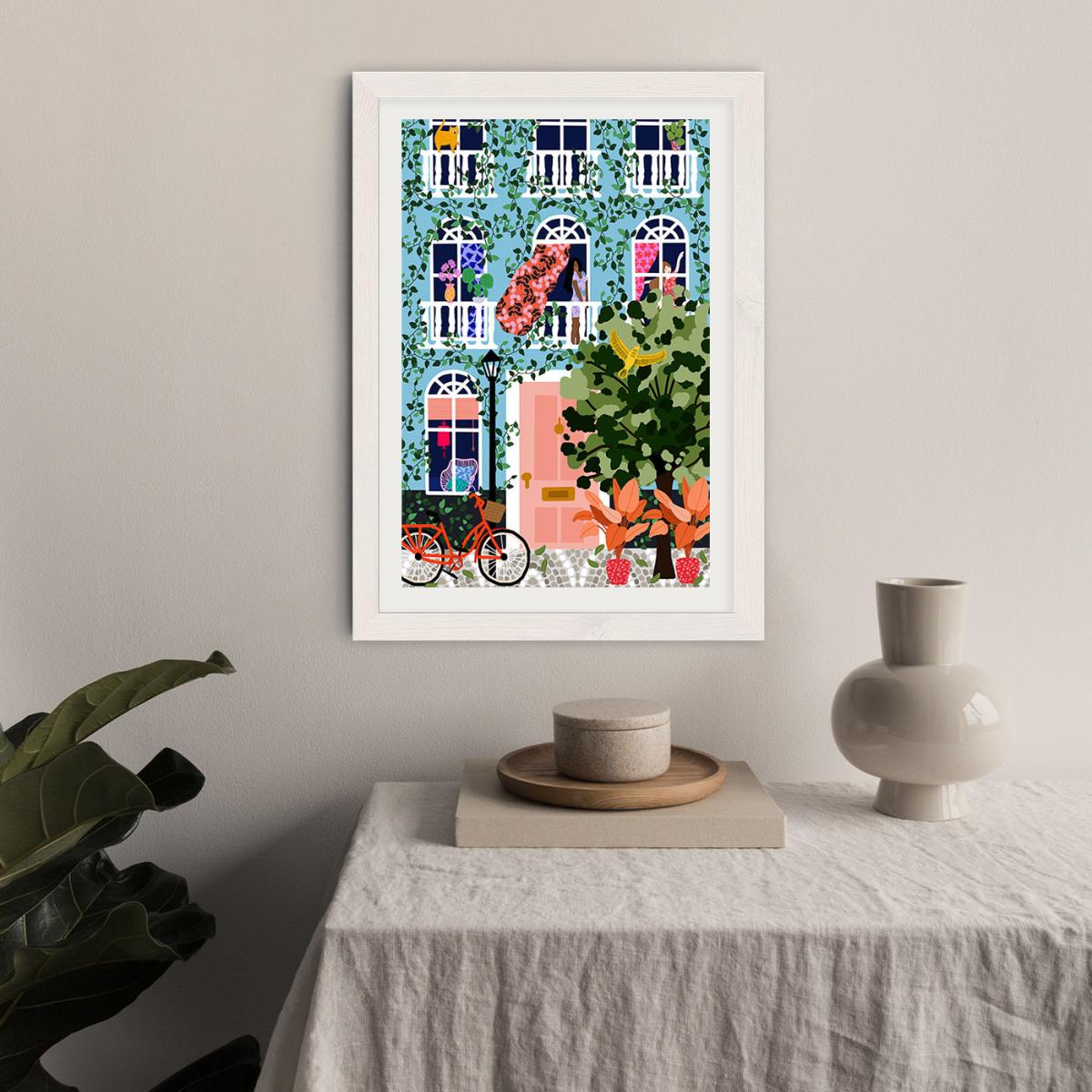Look At Your Window Art Print White Frame – image 6