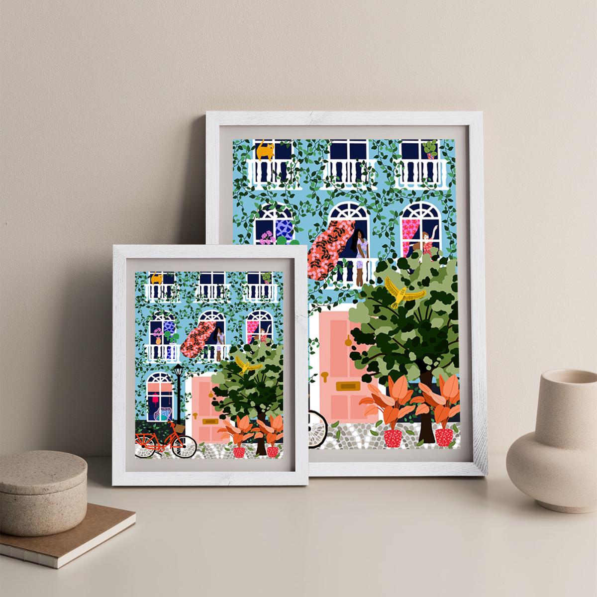 Look At Your Window Art Print White Frame – image 7