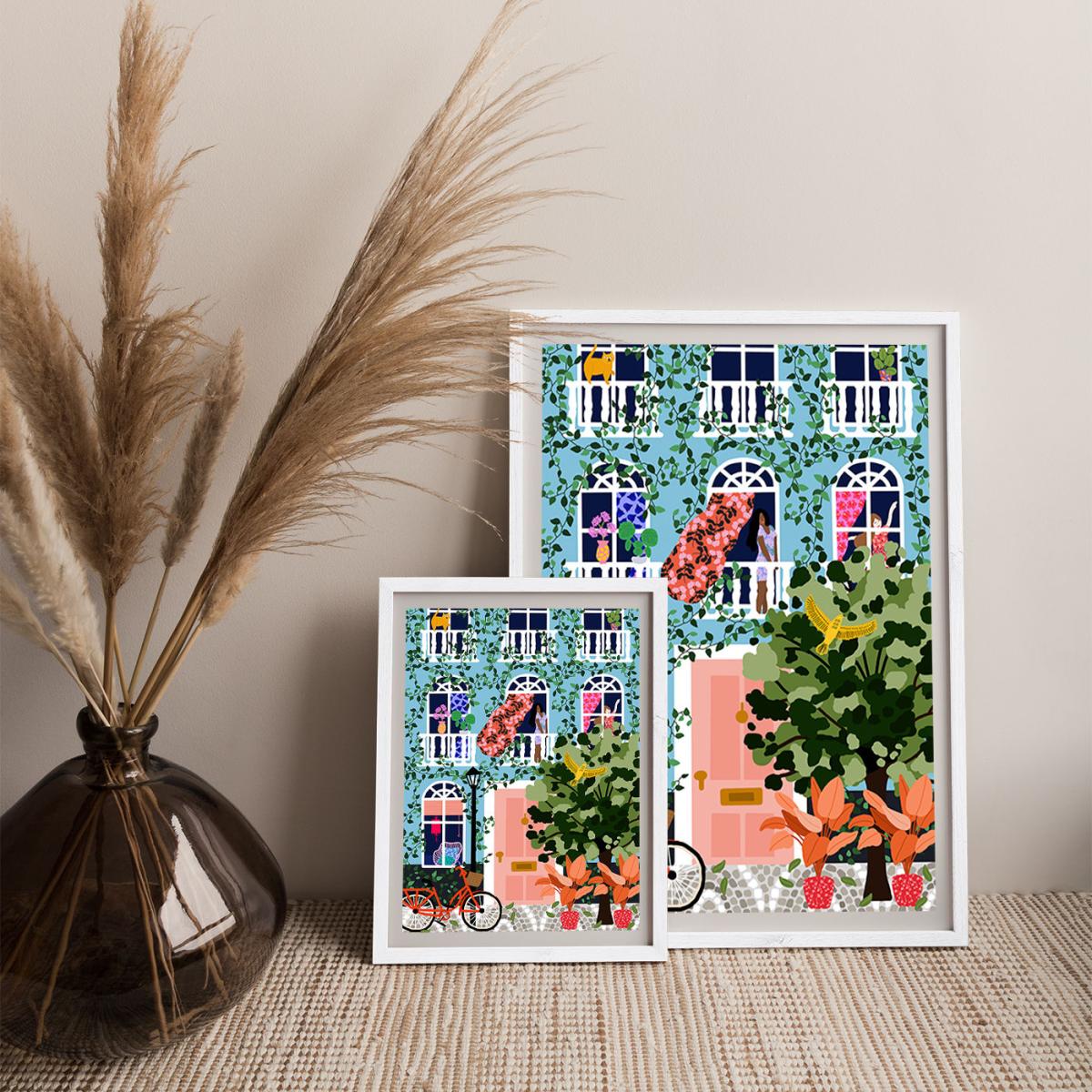 Look At Your Window Art Print White Frame – image 8