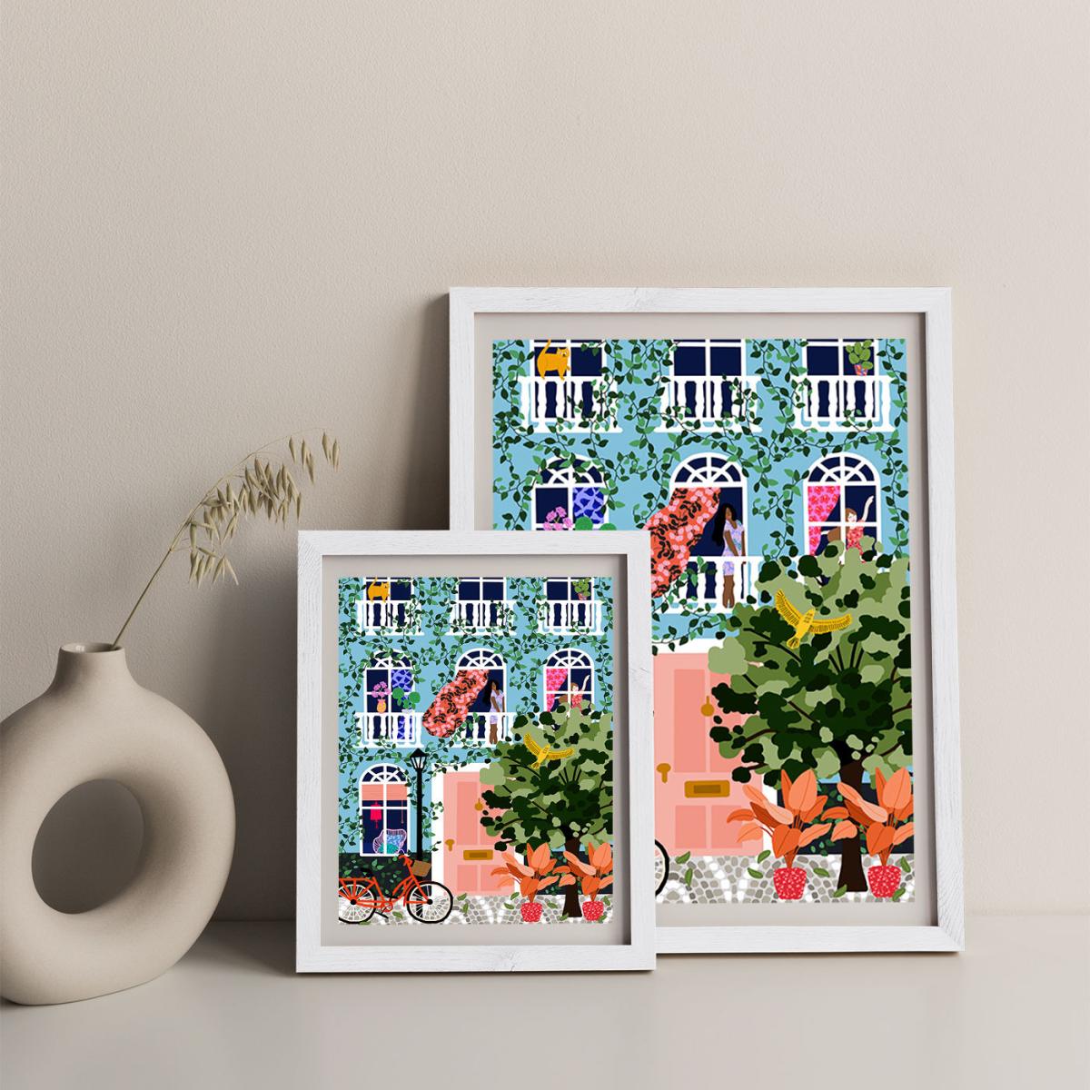 Look At Your Window Art Print White Frame – image 9