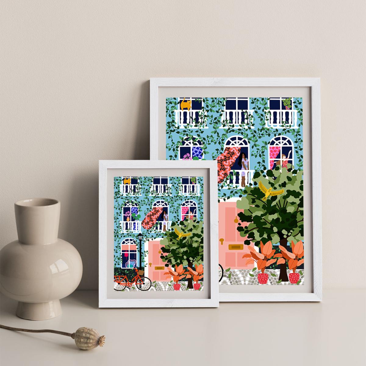 Look At Your Window Art Print White Frame – image 10
