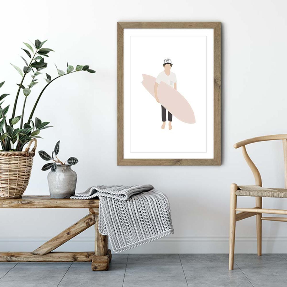 Grom Art Print Oak Frame – image 5