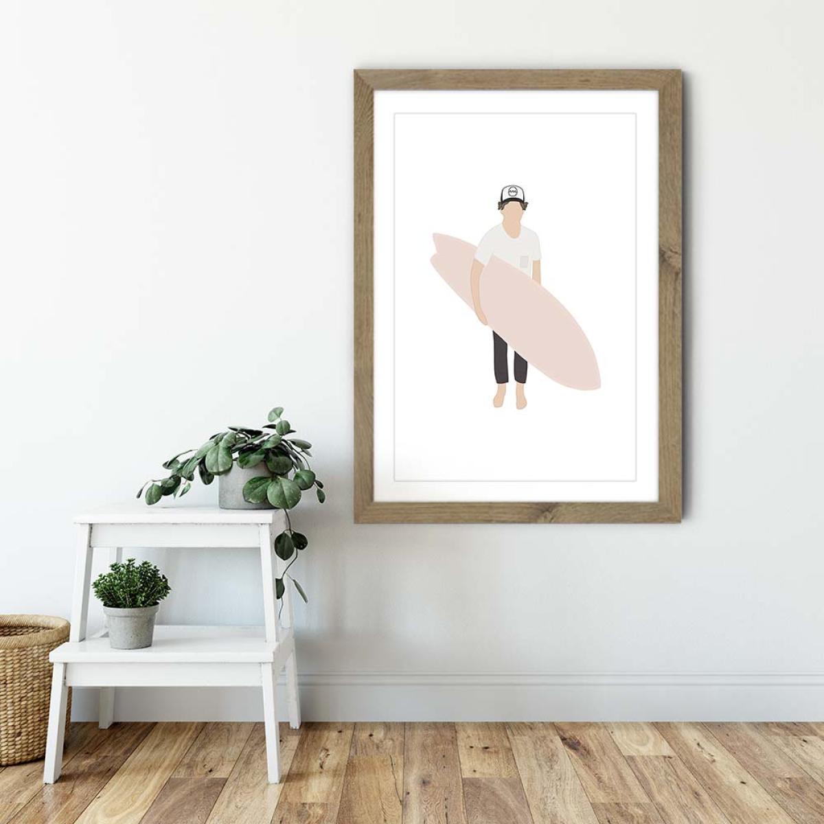 Grom Art Print Oak Frame – image 6