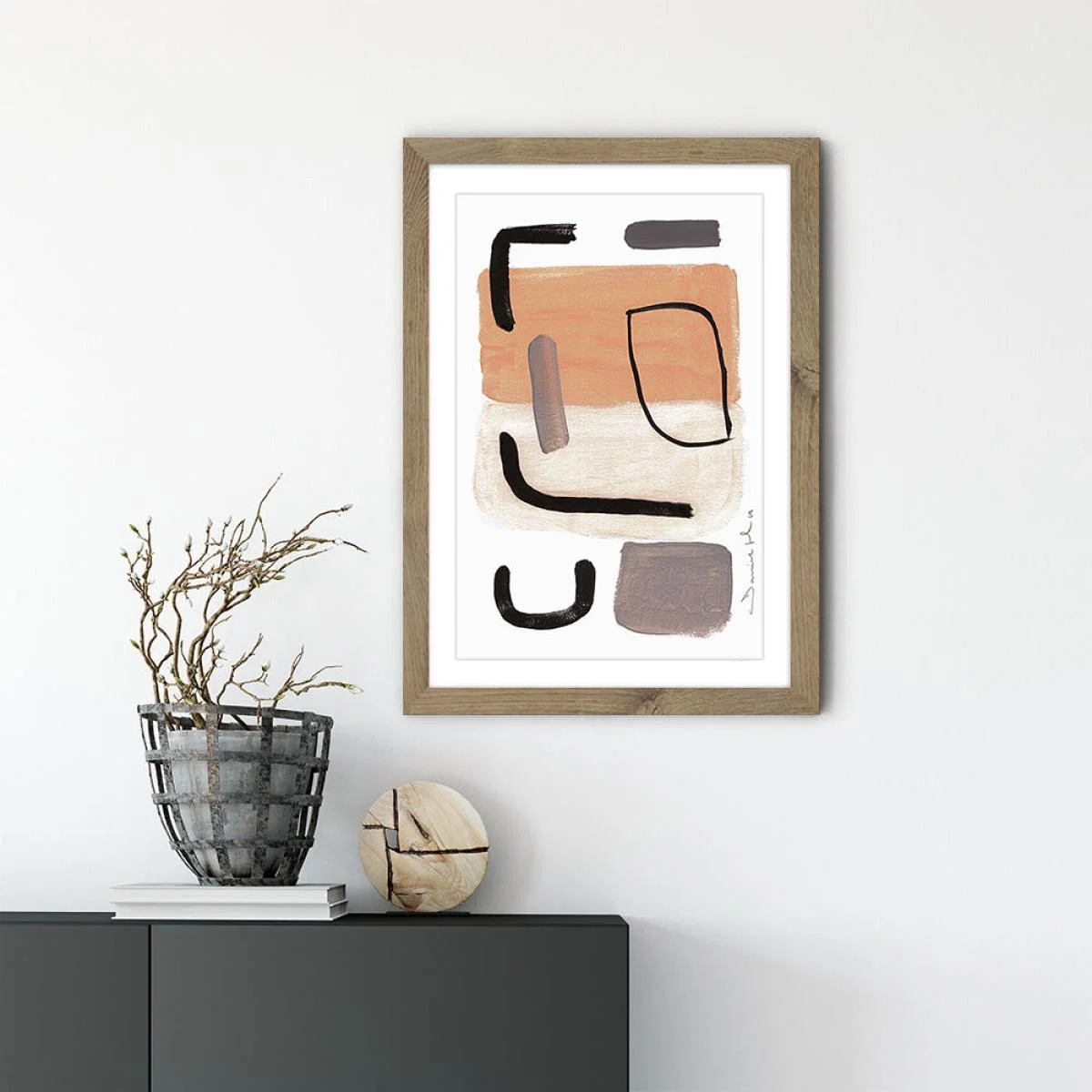 Amsterdam Art Print Oak Frame – image 2