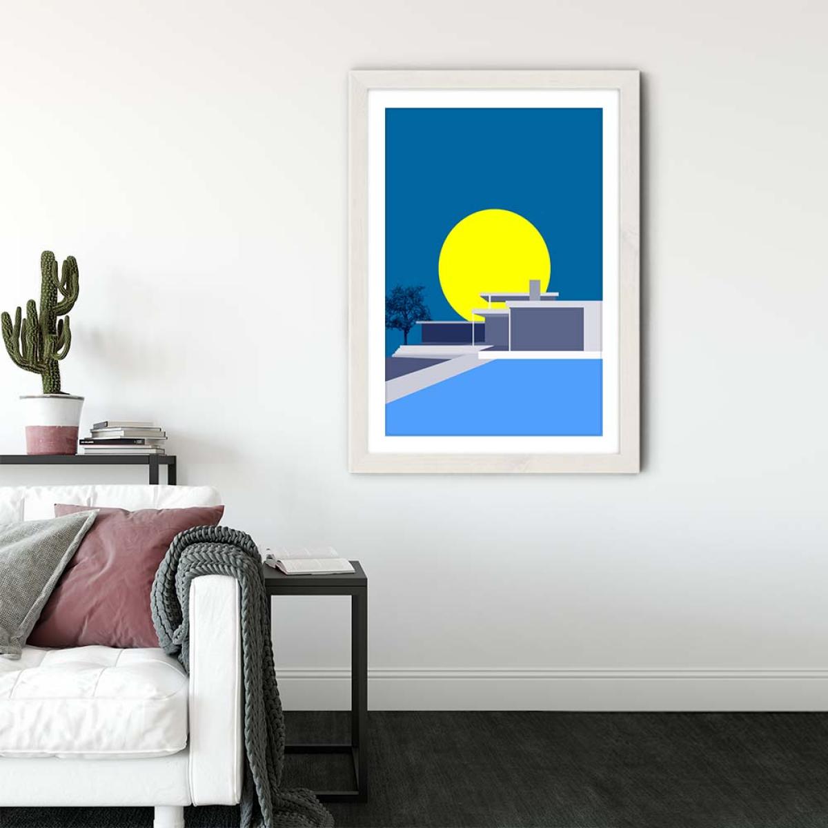 Minimal House No.2 Art Print White – image 2