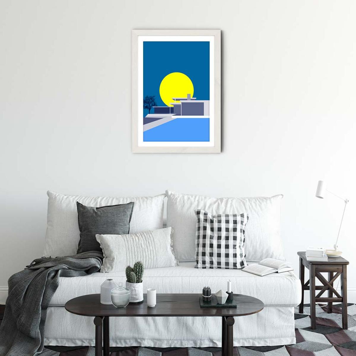 Minimal House No.2 Art Print White – image 3