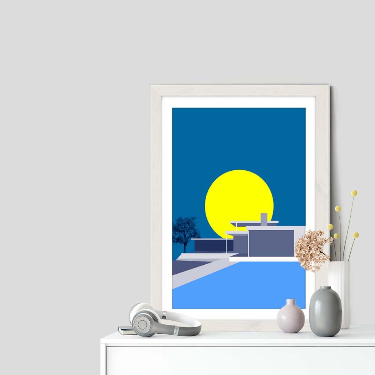 Minimal House No.2 Art Print White – image 5