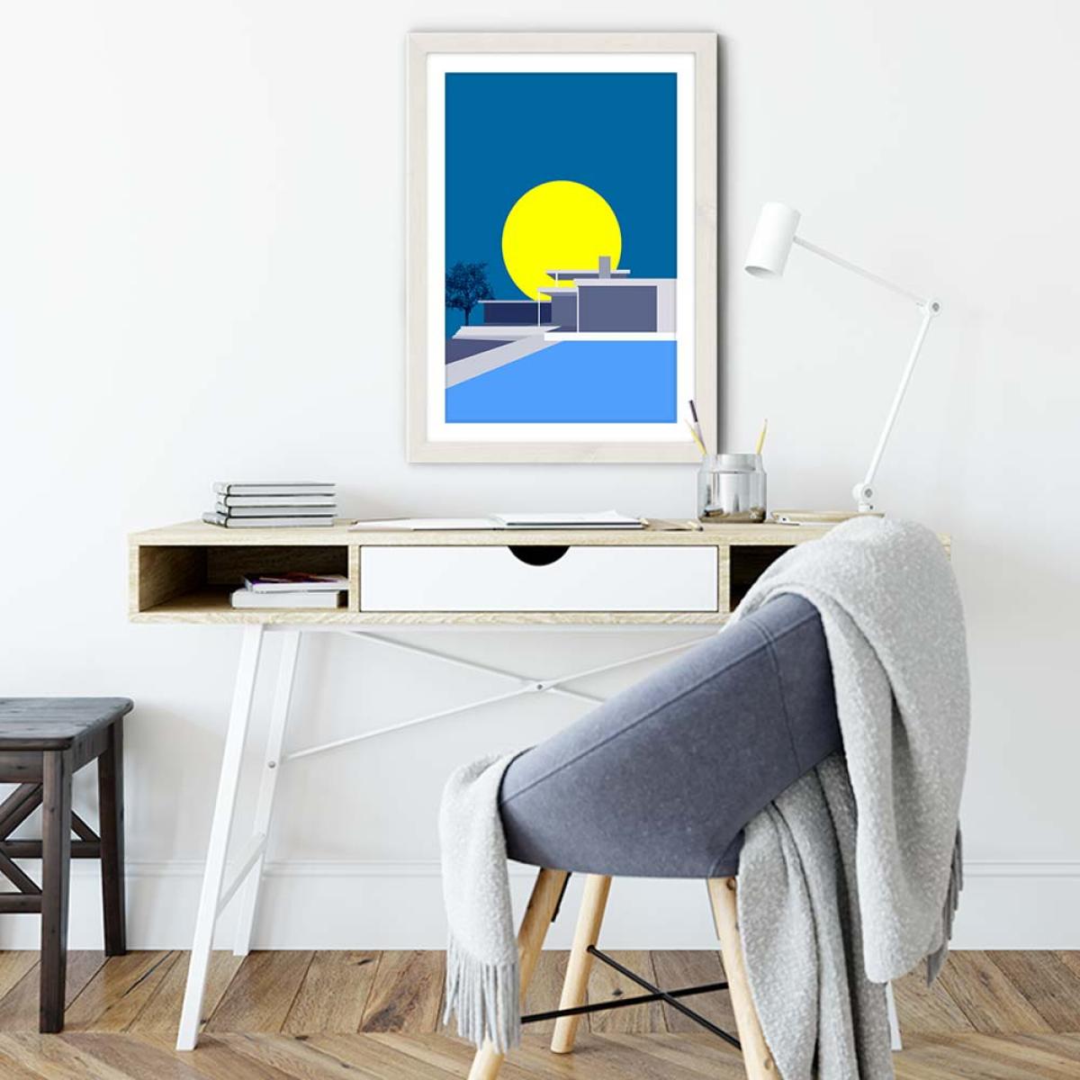 Minimal House No.2 Art Print White – image 6