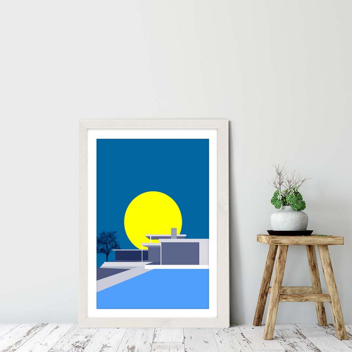 Minimal House No.2 Art Print White – image 7