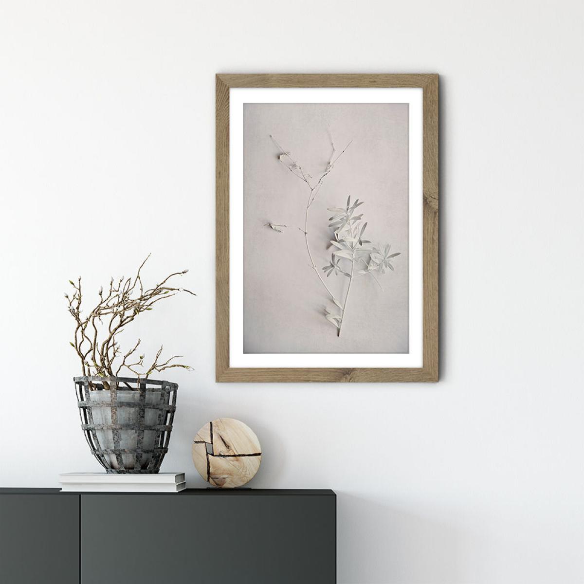 Alabaster Forest 5 Art Print Oak Frame – image 3