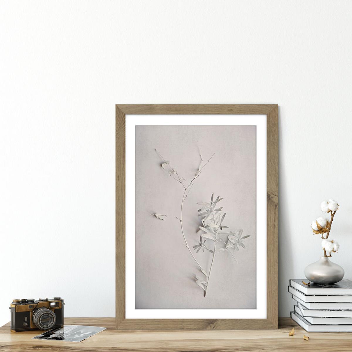 Alabaster Forest 5 Art Print Oak Frame – image 4
