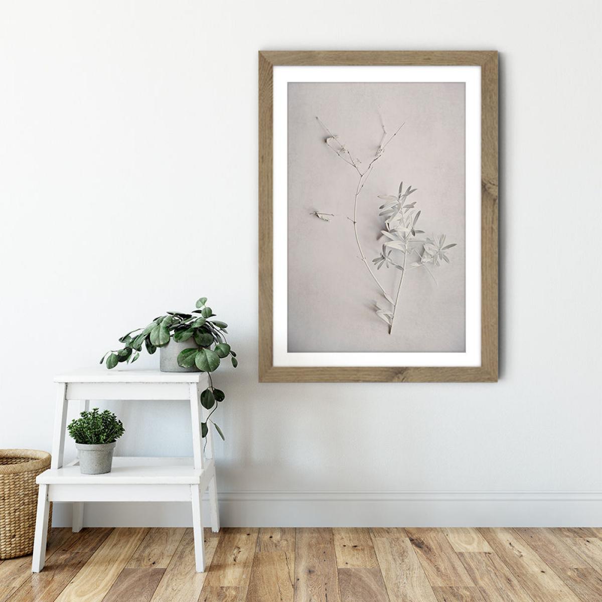 Alabaster Forest 5 Art Print Oak Frame – image 5
