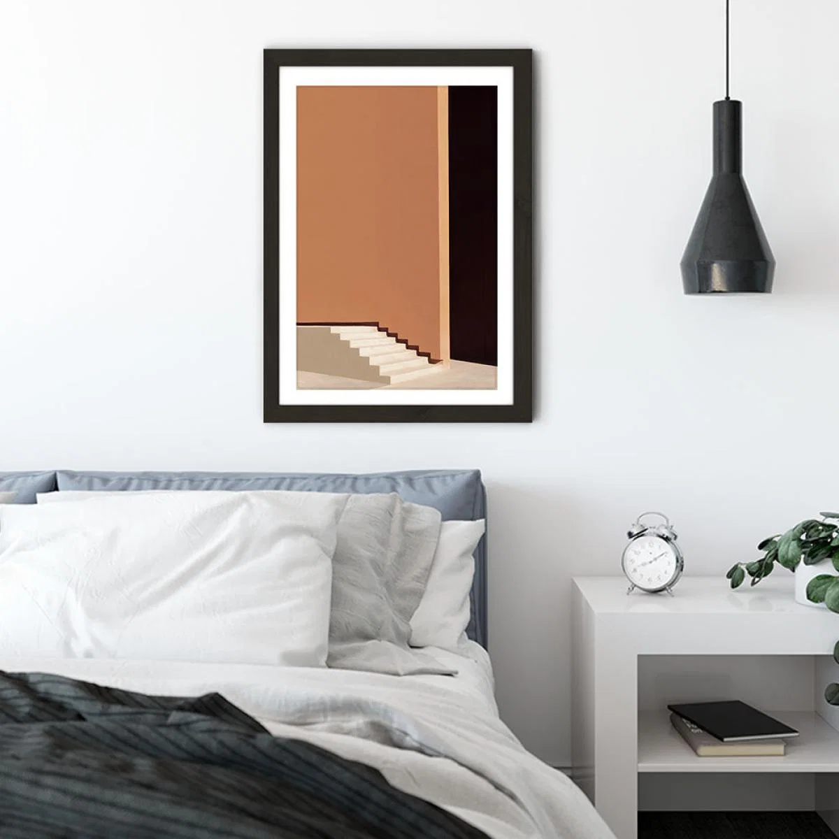 Stairs Art Print Black Frame – image 4