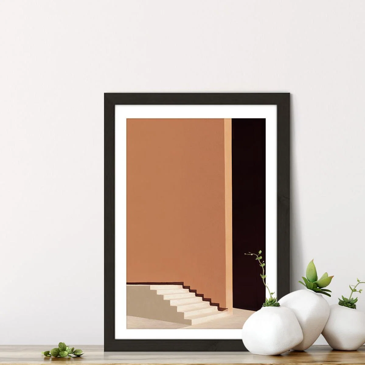 Stairs Art Print Black Frame – image 6