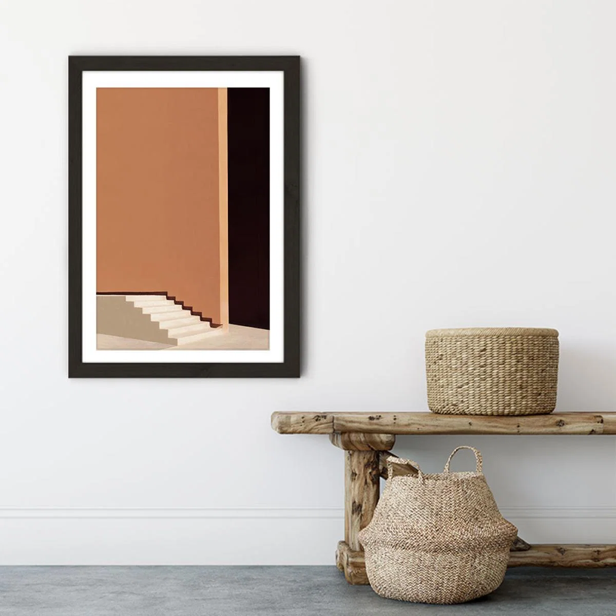 Stairs Art Print Black Frame – image 7